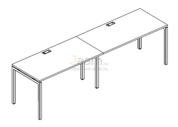 Мебель для персонала Рабочая станция на металлокаркасе DUE Б2 014-2 БП