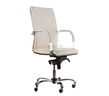 Кресло для руководителя Лондон/П Люкс Кожа нестандартная/база алюминий